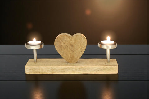 Teelichthalter mit Herz
