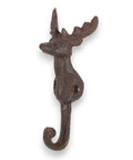 Einzel-Wandhaken aus Gusseisen mit Hirschkopf