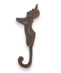 Einzel-Wandhaken aus Gusseisen mit Hirschkopf
