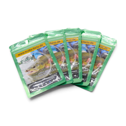 Knotenloses Fliegenvorfach verjüngt – 9 ft – Monofil – 0X bis 7X – WALDDESIGNERIN®