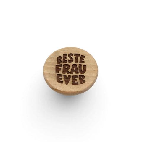 Kühlschrankmagnet „Beste Frau Ever“ aus Holz - WALDDESIGNERIN® 