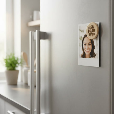 Kühlschrankmagnet „Beste Frau Ever“ aus Holz - WALDDESIGNERIN® 