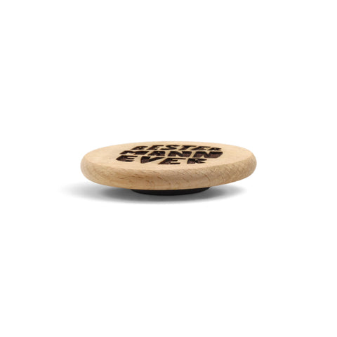 Kühlschrankmagnet „Bester Mann Ever“ aus Holz - WALDDESIGNERIN®