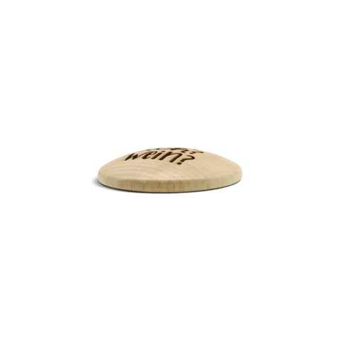 Kühlschrankmagnet „Du? ich? Wein?“ aus Holz - WALDDESIGNERIN® 