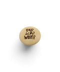 Kühlschrankmagnet „Du? ich? Wein?“ aus Holz - WALDDESIGNERIN® 