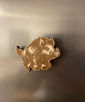 Kühlschrankmagnet Wildschwein aus Holz - Extra Stark - Handgefertigt im Sauerland