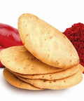 Knusprige Paprika Cracker mit einem intensiven Raucharoma. Hergestellt in Spanien