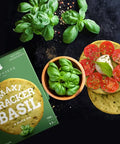 Maxi Cracker mit Basilikum und Olivenöl