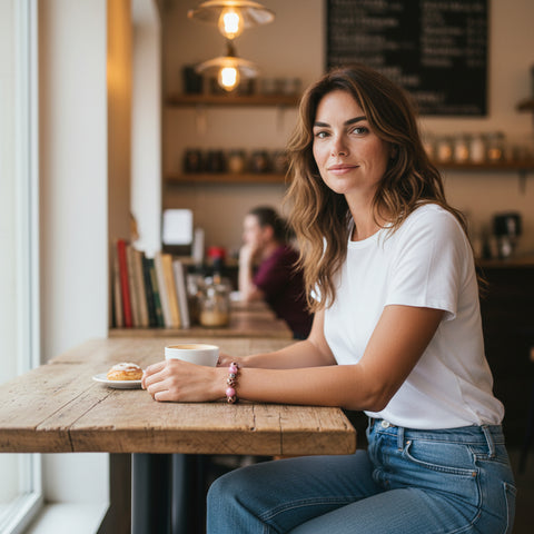 Perlenarmband Wild Magic - Leo Rosé 14mm