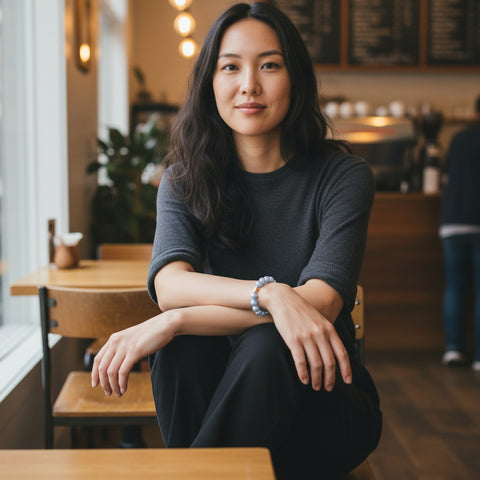 Magic Pearl Perlenarmband "Sky" 14mm