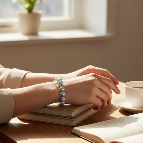 Magic Pearl Perlenarmband "Sky" 14mm