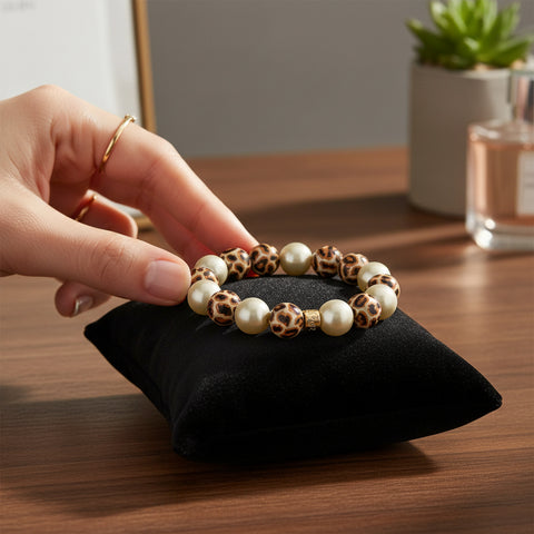 Perlenarmband Wild Magic - Leo Champagne 14mm