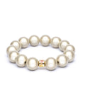 Magic Pearl Perlenarmband "Champagner" 14mm