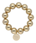 Magic Pearl Perlenarmband "Chunky" 12mm - Gold