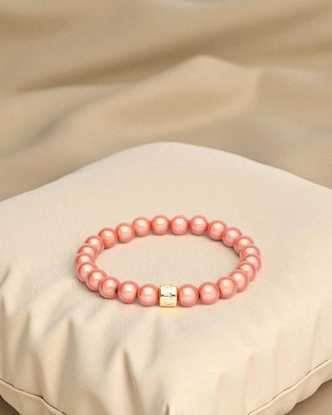 Magic Pearl Perlenarmband "Apricot" 8mm