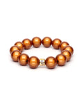 Magic Pearl Perlenarmband "Bronze" 14mm