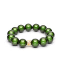 Magic Pearl Perlenarmband "Olive" 14mm