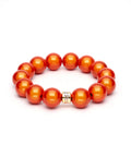 Magic Pearl Perlenarmband "Oranje" 14mm