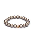 Magic Pearl Perlenarmband "Taupe" 10mm