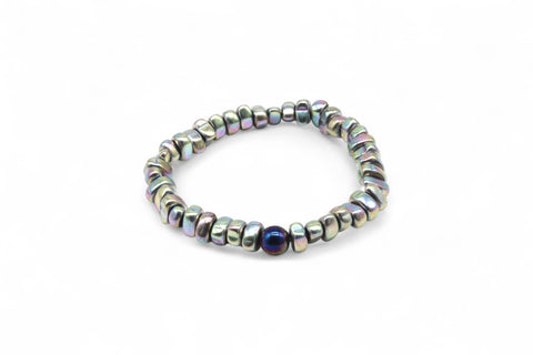 Wunderschönes Perlenarmband Rainbow - Blue Pearl von der Marke PEARLS®