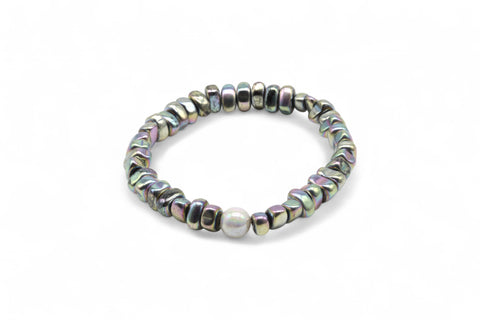 Wunderschönes Perlenarmband Rainbow - White Pearl von der Marke PEARLS®