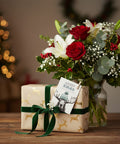 Weihnachtskarte Elch mit Mütze "Mini" - Merry Xmas and a Happy New Year - Kleine Weihnachtskarte mit winterlichem Elchmotiv - WALDDESIGNERIN® 