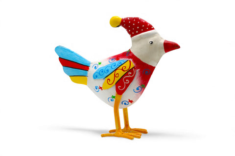 Mützen Vogel aus Blech - Deko kaufen im Sauerland / Eslohe - Wenholthausen