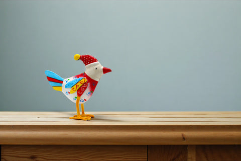 Mützen Vogel aus Blech - Deko kaufen im Sauerland / Eslohe - Wenholthausen