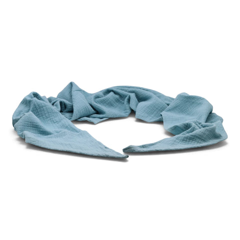 Musselinschal / Dreieckstuch XXL in Hellblau - WALDDESIGNERIN® 