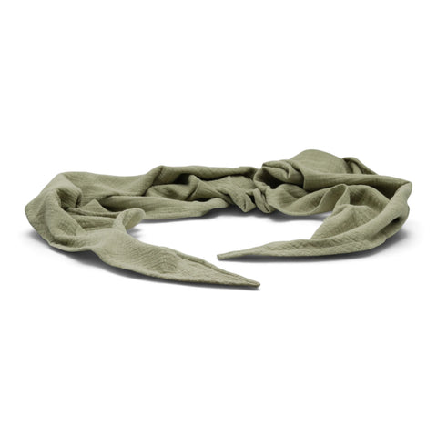 Musselinschal / Dreieckstuch XXL in Olive - WALDDESIGNERIN® 