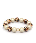 Perlenarmband Wild Magic - Leo Champagne 14mm