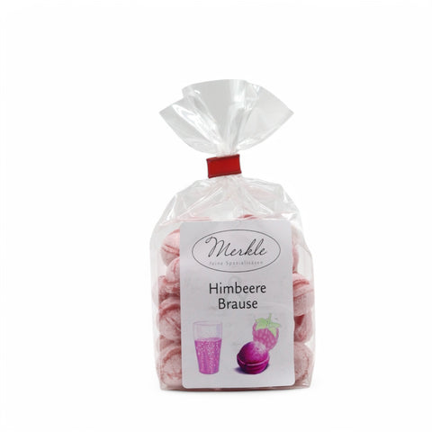 Handgefertigte Manufaktur Bonbons mit Himbeer Brause Geschmack