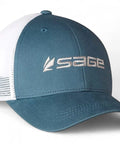 Sage Mesh Baseball Cap in Blau-Weiß