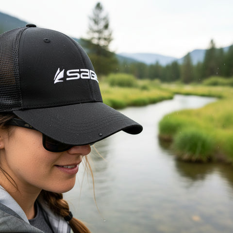 SAGE Mesh Back Hat - Baseball Cap - Black