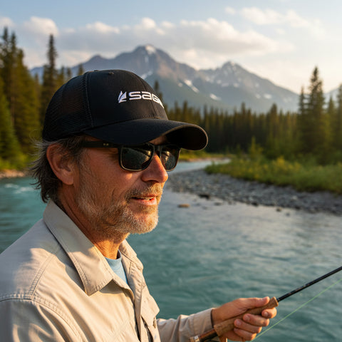 SAGE Mesh Back Hat - Baseball Cap - Black