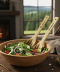 Salatbesteck aus Holz / Bambus mit Gravur Sauerland - WALDDESIGNERIN® 