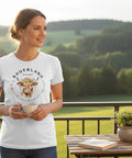 Damen T-Shirt Sauerland meine Heimat mit Kuh