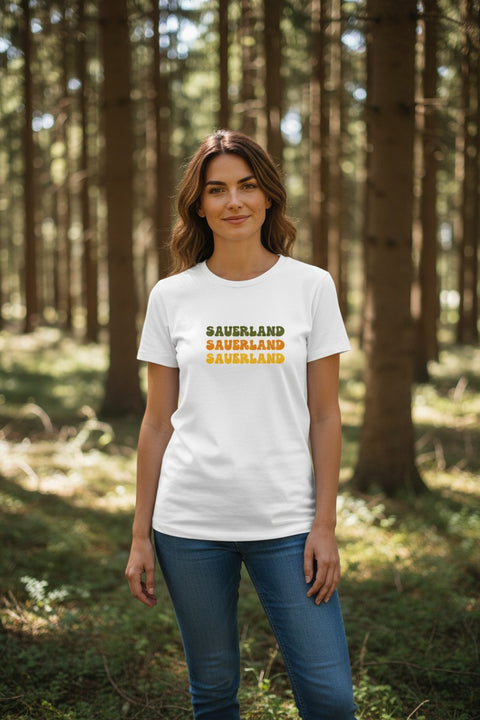 Damen T-Shirt - "SAUERLAND" - 100 % Baumwolle