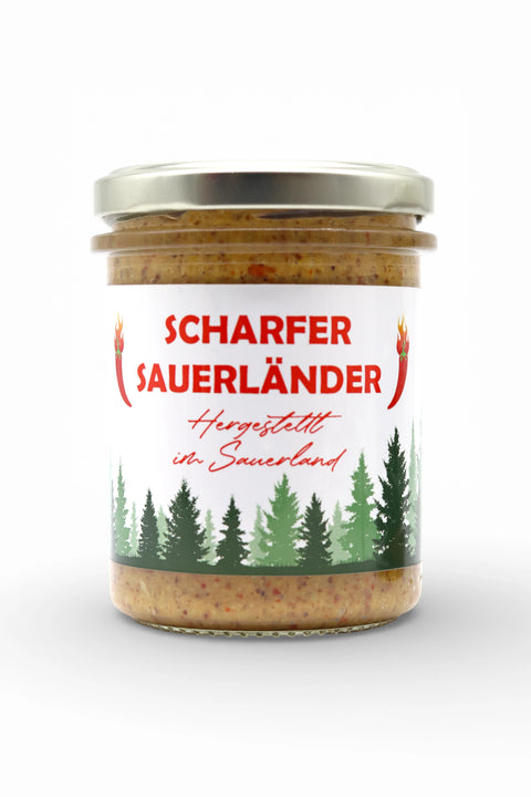 Scharfer Sauerländer Senf mit Chili