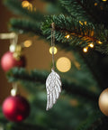 Engelsflügel Anhänger aus Metall als Christbaumschmuck