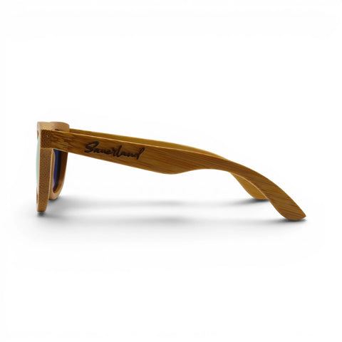 Sonnenbrille Bambus mit Sauerland Gravur - Pink