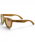 Sonnenbrille Bambus mit Sauerland Gravur - Pink