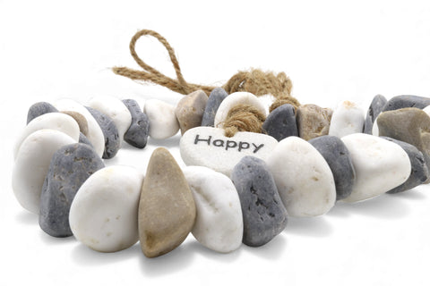 Stein Herz Kette "Happy" - Deko im Sauerland kaufen