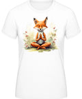 Damen T-Shirt - "Yoga Fuchs" - 100 % Baumwolle - "Sauerland Edition"