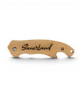Wunderschönes Klappmesser mit edlem Holzgriff und hochwertiger Lasergravur „SAUERLAND“ – ein praktischer und stilvoller Begleiter für jede Wanderung.