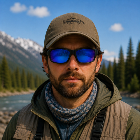 Polarisierende Sonnenbrille TroutView - Blue Mirror