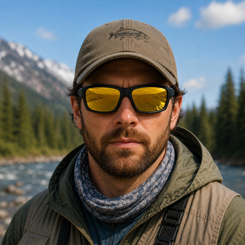 Polarisierende Sonnenbrille TroutView - Yellow Mirror