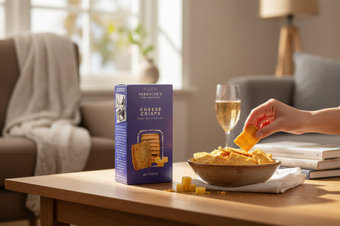 Herzhafte Waffel Cracker mit Gouda