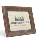 Bilderrahmen / Holzbild Wenholthausen gelasert mit Koordinaten