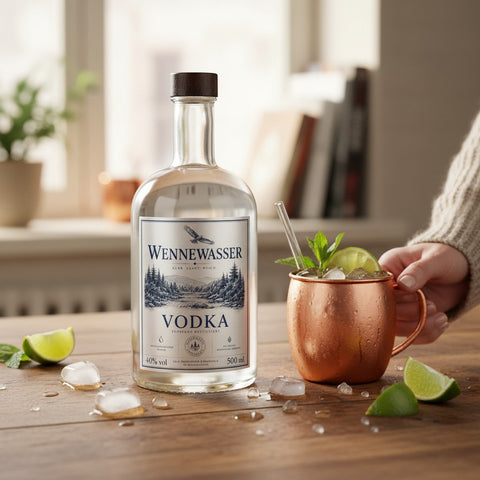 Wennewasser Premium Vodka 40 % Vol. - Made in Germany - WALDDESIGNERIN®